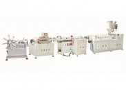 Corrugated pipe forming machine at a high speed